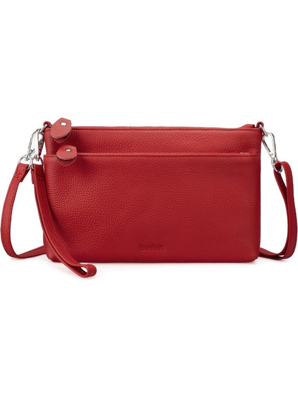 Stylish Genuine Leather RFID Blocking Wristlet Clutch Wallet for Women
